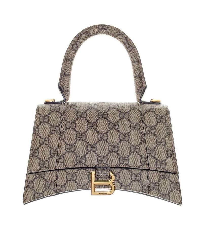 Túi Balenciaga X Gucci GG Hourglass Hacker Handbag Small 